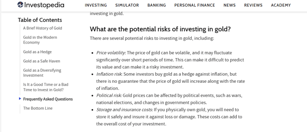 Don't be distracted by fake reasons for investing in gold